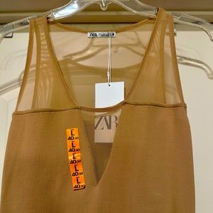 Zara nude mesh bodysuit